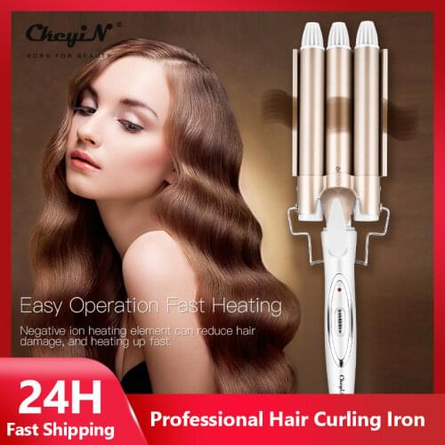 Professional Ceramic Curling Iron 5 Barrel Anion Hair Waver Curler Electric Hair Roller Corrugation Crimper Fast Heating Styler