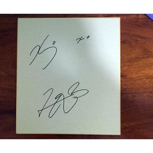 Hand Signed Kyokou Fukada autographed board free shipping J-POP 092018