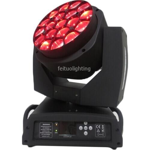 8pcs/lot Bee Eye LED Beam 19x15w rgbw 4 in 1 Big Bee Eye Led Moving Head Beam Stage DJ Light