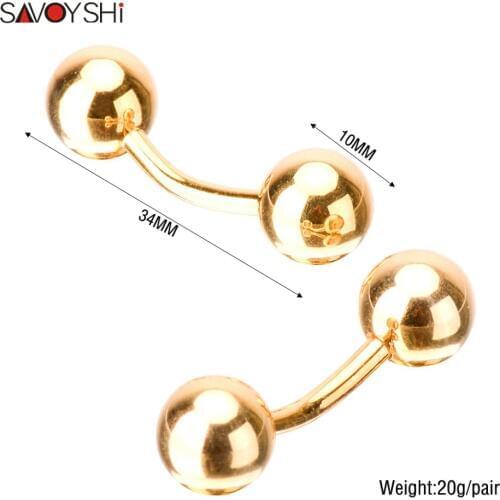 SAVOYSHI Fashion Ball Cufflinks For Mens/Women Shirt Accessories High Quality Brand Cuff Buttons Cuff Nail