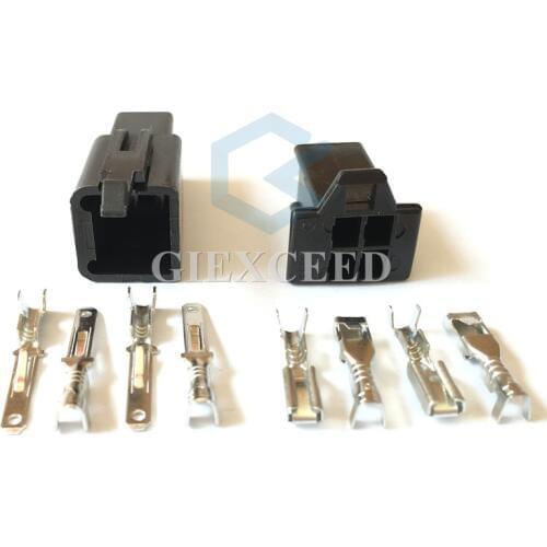 2 Sets 4 Pin 6040-4111 6030-4991 2.8mm Series Female Male Connector Motorcycle Wire Socket Auto Plug