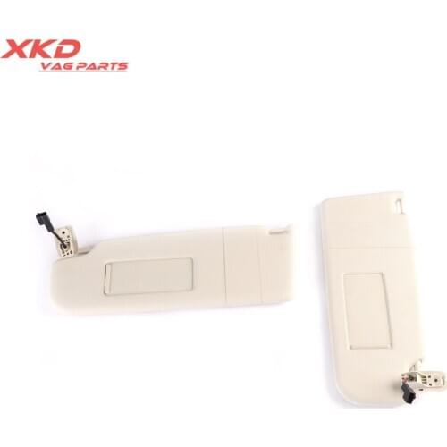 2pcs White Left and Right White Sun visor For V-W Golf R32 Rabbit Passat CC 1K0 857 551NPC3/552NPC3
