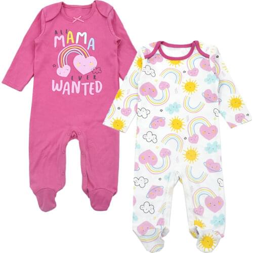 2Pieces/lot Baby girl clothes boys rompers Long Sleeve Cotton spring Autumn Newborn Jumpsuits Infant Boy Clothing ropa para bebe