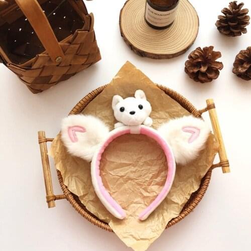 New Arctic Fox Bear Hairband Cute Ears Headband Girls Headdress Hair Accessories for Women