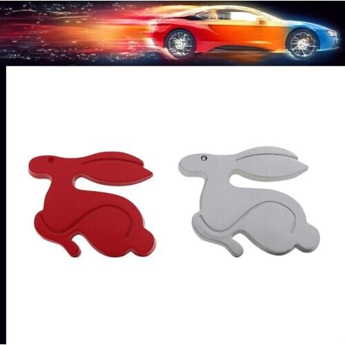 3D ABS Running Rabbit hare for car Hood Fender trunk Rear Bonnet Nameplate Decal Emblem Badge Sticker