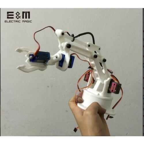 E&M 3D Printing ABB IRB460 Industrial Robot 4 Shaft Stacking Robot Manipulator Arm Hand Model CNC Four Degrees Freedom DIY Kit