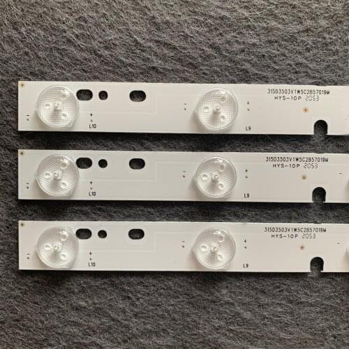 6Piece/lot 10LEDs 570MM 3v LED backlight strip for 32T2-1 KJ315D10-ZC14F-03 screen KB0315LDHB56 100%new