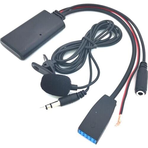 Audio AUX Bluetooth Cable Adapter Microphone For BMW E46 3 Series 2002-2006 CD