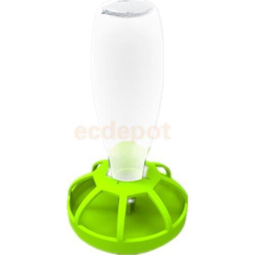 Automatic Pet Bowl Reptile Lizard Snake Food Water Feeder Dispenser Round