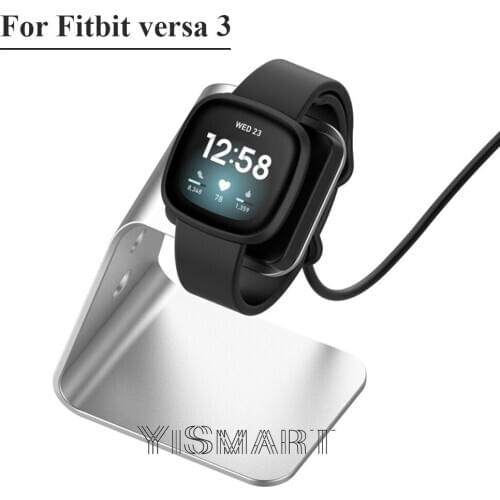 Fast Charger For Fitbit Versa3 Bands Stand Holder Base Dock Station USB Charging Cable For Fitbit Sense Versa 3 Smartwatch