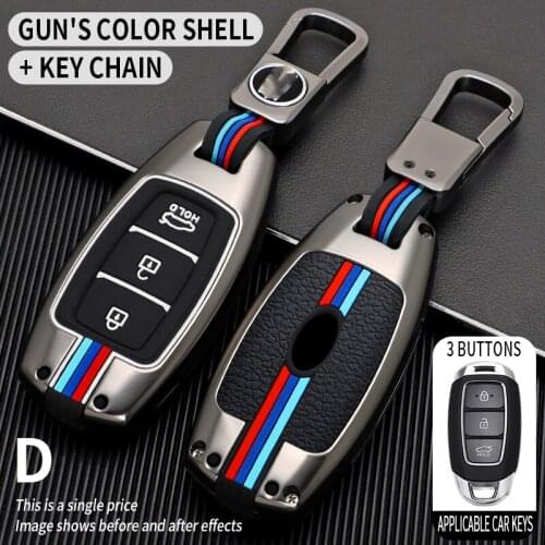 Car key case for hyundai santa fe ix35 ix25 elantra 2017 2018 2019 2020 2021 Cover