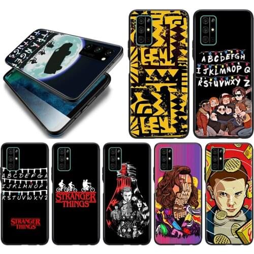 Stranger Things Silicone Cover For Huawei Honor 10i 10 9C 9A RU 9X 9N 9S 9 Pro Lite Play 3E V9 Black Phone Case