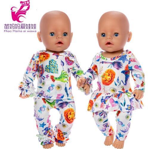 Baby New Born Doll Clothes Jacket Set Fit for 40cm Baby Doll Oufit 18 Inch Doll Winter Clothes Christmas Gift