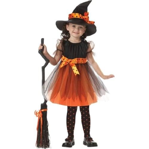 EK069 Wholesale Europe and United States cosplay witch anime dance performance clothing Childrens Halloween Costume