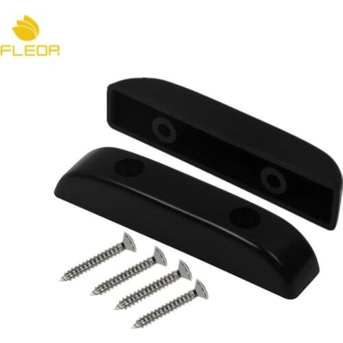 FLEOR 2pcs Bass Thumb Rest Finger Rest Thumbrest Plastic Black for Bass Parts