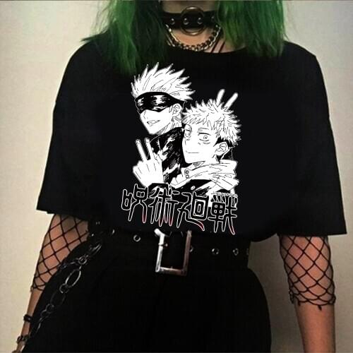 Harajuku T Shirt Jujutsu Kaisen O-Neck Mens T-shirt Women Short Sleeve Anime Tshirts Casual Unisex Clothes Tops