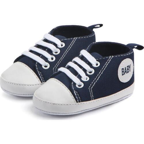 Classic Children Baby Kids Boy Girl Canvas Baby Mixed Colod Floor Shoes Autumn Fashion Non-Slip Soft Toddlers First Walkers