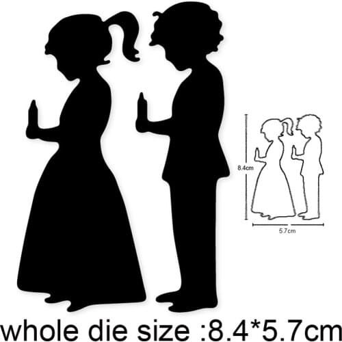 Boy Girl Metal Cutting Dies Embossing Die Cut Decoration DIY Scrapbooking dies Paper Craft Knife Mould Blade Punch Stencils dies