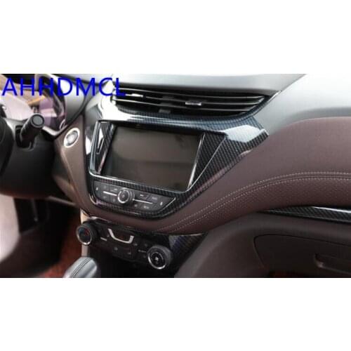 Car Interior Mouldings Modification Interior Sequins Decorative Trim Carbon Fiber Color For Chevrolet Malibu 2016 2017 2018