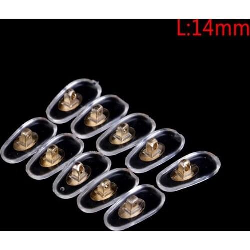 New 5 Pairs Silicone Screw On Nose Pads Brace Support For Glasses Sunglasses Support Nose Pad Eyewear Accessories S/L Size