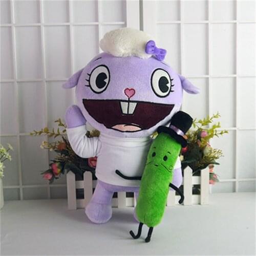 Happy Tree Friends Cosplay Plush Toys Anime HTF Lammy Mr. Pickels Figures Doll Filling Pillow 25/36cmCartoon Cushion For Gift