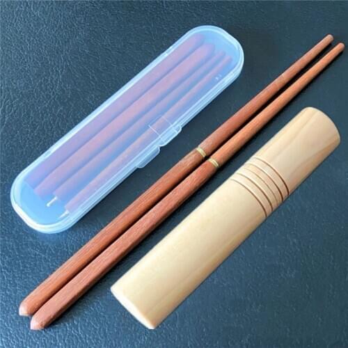 Folding Chopsticks Telescopic Student Travel Chopsticks Portable Solid Wood Chopsticks Tableware
