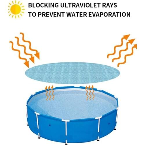 Pool Solar Tarpaulin Thick Solar Film Cover For Water Heating Outdoor Pool & Accessories Used In Any Swimming Pool Round/Square