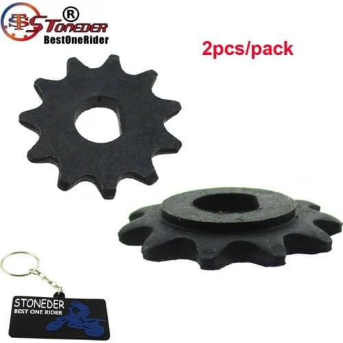 STONEDER Electric 2x Scooter 11 Tooth Sprocket Chain Motor Pinion Gear For MY1020 Front Sprocket 8mm 25H Chains