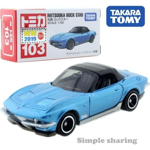 Takara Tomy Tomica No.103 Mitsuoka Rock Star Sport Car 1/60 Miniature Diecast Model Kit Funny Magic Kids Toys For Children