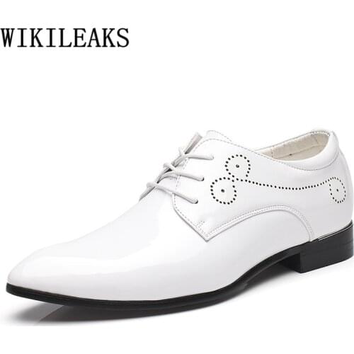 Fashion Business Shoes Men Oxford Leather Italian Office Shoes Men Formal Shoes Men Designer Zapatos Hombre Boda Туфли Мужские
