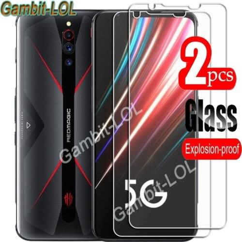 For ZTE Nubia Red Magic 5G 5S Tempered Glass Protective ON RedMagic NX659J 6.65Inch Screen Protector Smart Phone Cover Film