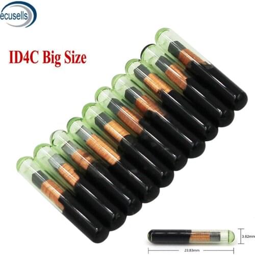 10/50PCS/LOT, ID4C Chip Big Glass(aftermarket) for Ford for Toyota for Mazda