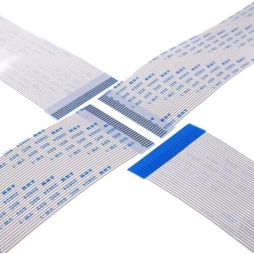 100 Pcs Flexible Flat Cable 34 PIN Reverse Directions FFC 1.0 MM Pitch Opposite Type B Different Contact End