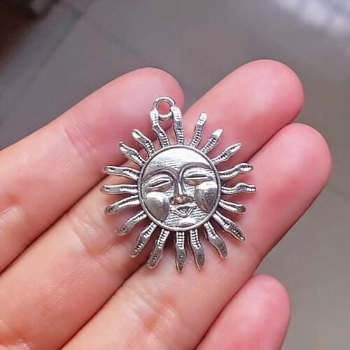 12pcs Super Cute Small Sun Pendants, Diy Handmade Necklace Earring Aesthetic Accessories,Charms Findings For Jewelry Making