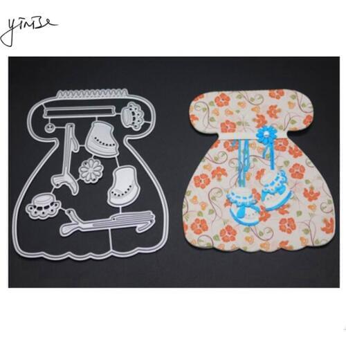 155 Dress Die Cut SCRAPBOOK Metal Cutting Dies For Scrapbooking Stencils DIY Album Cards Decoration Embossing Folder Die Cuts