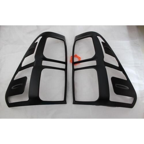 2017 For toyota hilux light accessories ABS matte black color tail light cover trim for toyota hilux revo 2015-16 rear lamp hood