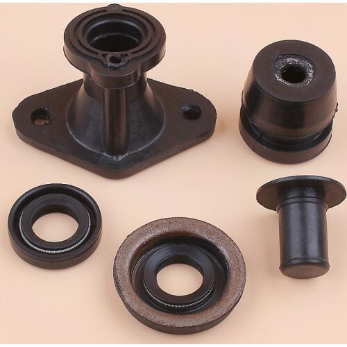 2500 25cc Chinese Chainsaw Intake Manifold Oil Seal Buffer Plug Cap Kit 25cc 2-Stroke Small Chain Saws Spare Parts