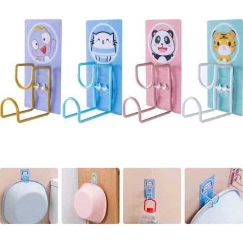 4pcs Washbasin Wall Hangers Washbasin Shelves Bathroom Basin Storage Holders