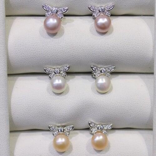 New Arrival DIY Earrings Mount Mountings Accessories Findings Jewelry Settings Parts for Pearls Beads Stones Agate Coral Crystal