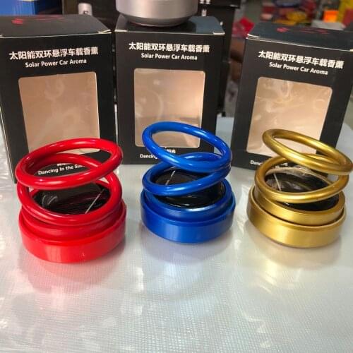 Solar Energy Solar Auto Rotating Car Air Freshener Car Fragrance Suspension Rotating Car Solid Perfume Car Accessories Decoratio