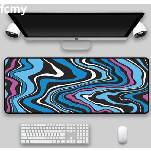 Large Gaming Mousepad Art Strata Liquid Mouse Pad Compute Mouse Mat Gamer Stitching Desk Mat XXL for PC Keyboard Mouse Carpet