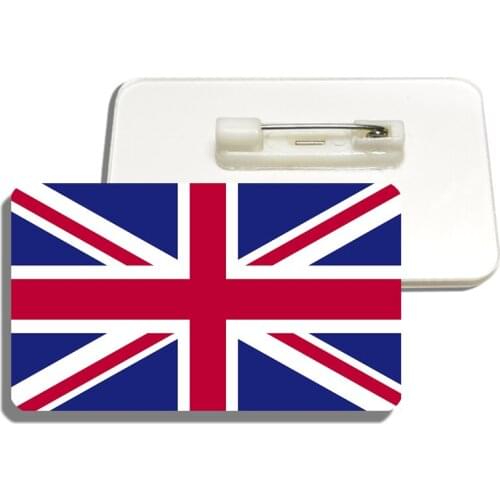 British Flag Brooch UK Acrylic Lapel Pins For Women And Men The United Kingdom Patriotic Bag Clothes Decor