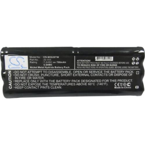 Cameron Sino 700mAh battery for MIDLAND G-28 G-30 20-555 Two-Way Radio Battery