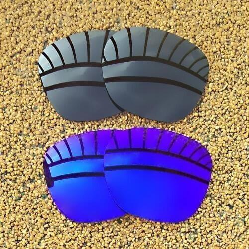 Black & Purple Mirrored Polarized Replacement Lenses for Garage Rock Frame 100% UVA & UVB