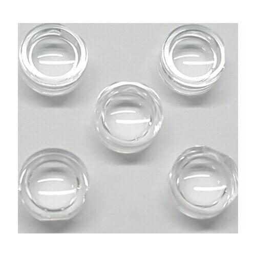 Diameter 5mm Focal Length 6mm Plastic Focusing Lens Optical Collimating Lens Laser Module Laser Lamp Emitting Diode Matching