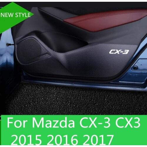 For Mazda CX-3 CX3 2015 2016 2017 Car-Styling Protector Side Edge Protection Pad Protected Anti-kick Door Mats Cover case