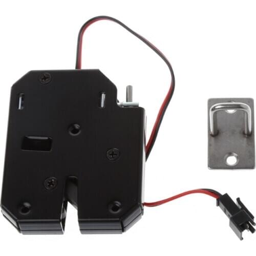 150KG/330lb Electric Magnetic Lock Door Access Control DC 12V Cabinet Drawer Electromagnetic Lock with Emergency Unlock