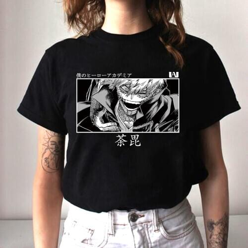 Anime My Hero Academia Eyes T Shirt Men Funny Tops Graphic Tees Harajuku Unisex Anime Dabi T-shirt Male Tshirt