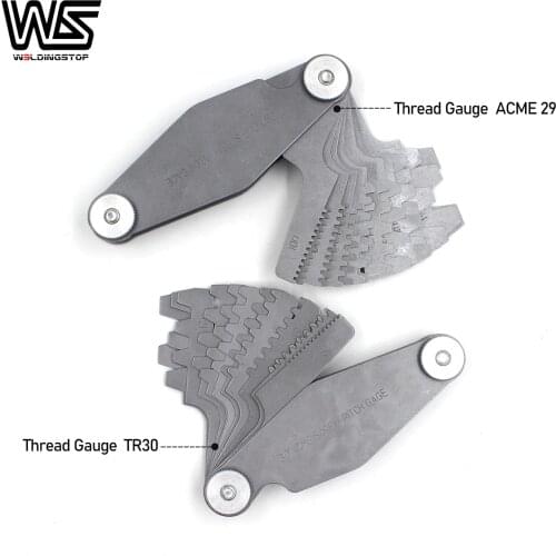 ACME 29 / TR30 Screw Pitch Gauge Stainless Steel Thread Pitch Measuring Tool Set T-Thread Cutting Gage