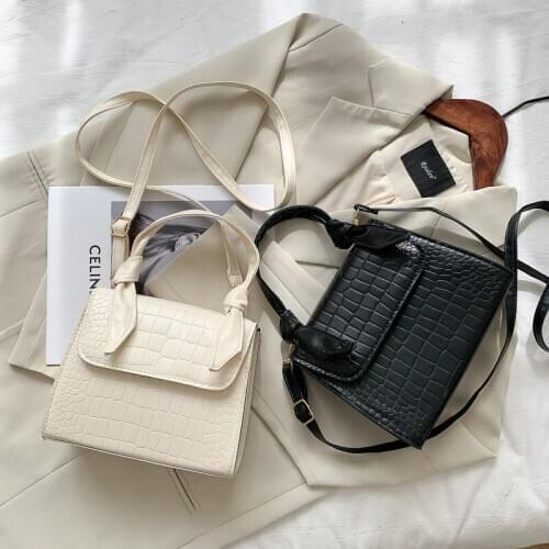 New Foreign-style Portable Crocodile Shoulder Bag Fashion Retro Small Square Bag Fashion Luxury Bag 2020